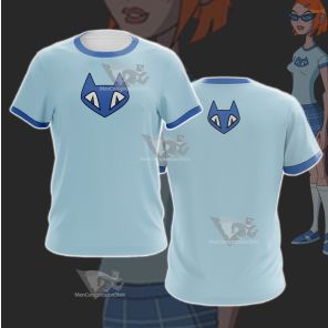 Ben10 Gwen Tennyson Blue Cat Cosplay T-Shirt