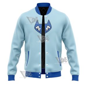 Ben10 Gwen Tennyson Blue Cat Cosplay Varsity Jacket