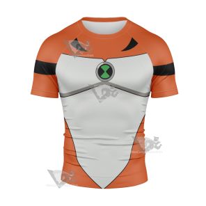 Ben10 Rath Orange Cosplay Short Sleeve Compression Shirt