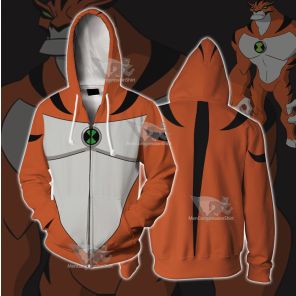 Ben10 Rath Orange Cosplay Zip Up Hoodie