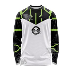 Ben10 Upgrade Green Line Cosplay Long Sleeve Shirt