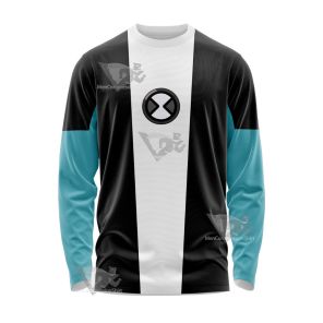 Ben10 Xlr8 White Cosplay Long Sleeve Shirt