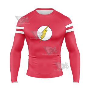 Big Bang Theory Sheldon Red Cosplay Long Sleeve Compression Shirt