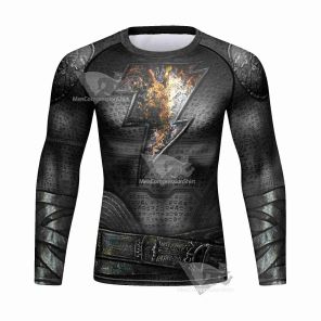 Black Adam Elite Long Sleeve Compression Rashguard