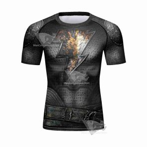 Black Adam Elite Short Sleeve Compression Rashguard