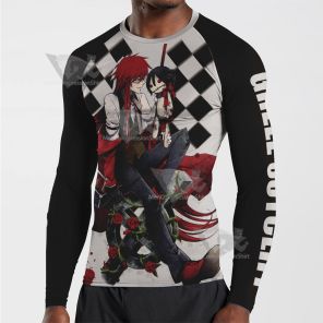 Black Butler Grell Sutcliff Black Long Sleeve Compression Shirt