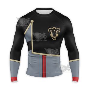 Black Clover Gordon Agrippa Black Long Sleeve Compression Shirt