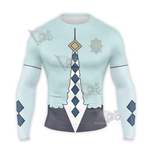 Black Clover Rill Boismortier Blue Long Sleeve Compression Shirt