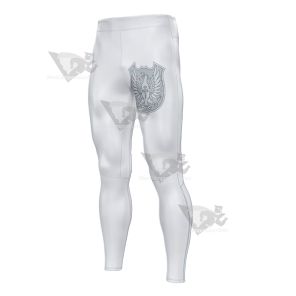 Black Clover Silver Eagles White Mens Compression Legging