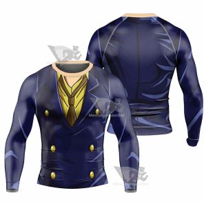 Black Leg Sanji One Piece Long Sleeve Rash Guard