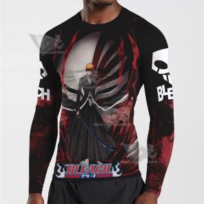 Bleach Ichigo Kurosaki Black Long Sleeve Compression Shirt