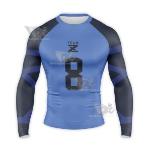 Blue Lock Bachira Meguru Blue Cosplay Long Sleeve Compression Shirt