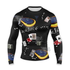 Brooklyn 99 Boyles Blackjack Black Long Sleeve Compression Shirt