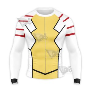 Bubble 2022 Movie Denki Ninja Leader Long Sleeve Compression Shirt