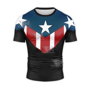 Bucky Captain America Short Sleeve Compression Shirt