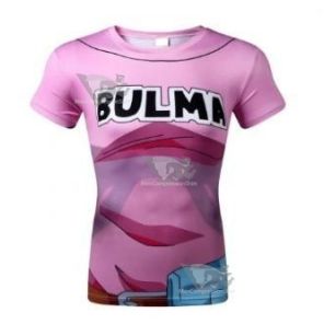 Bulma Dragon Ball Z Short Sleeve Compression Rash Guard