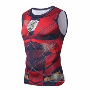 Cartoon Style Barry Allen Compression Tank Top