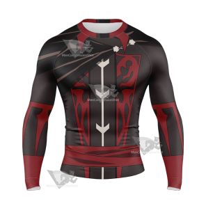 Castlevania Dracula Costum Long Sleeve Compression Shirt