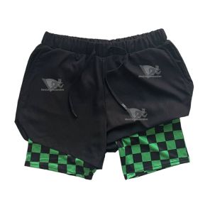 Checkered Pattern Compression Gym Short