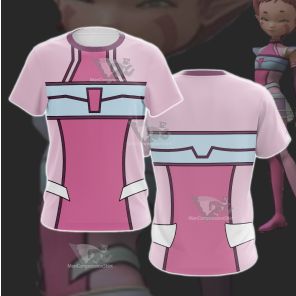 Code Lyoko Aelita Stones Pink Cosplay T-Shirt