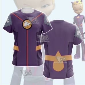 Code Lyoko Odd S4 Purple Cosplay T-Shirt