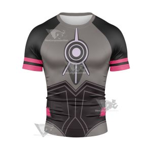 Code Lyoko William Xana Grey Cosplay Short Sleeve Compression Shirt