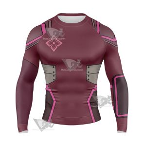 Code Lyoko Yumi Pink Cosplay Long Sleeve Compression Shirt