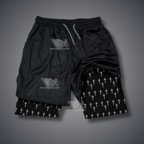 Cross Pattern Performance Shorts