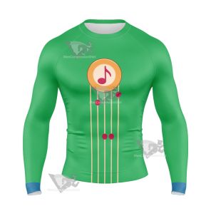 Cucumber Quest Noisemaste Green Cosplay Long Sleeve Compression Shirt