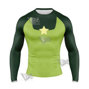 Cucumber Quest Peridot Green Cosplay Long Sleeve Compression Shirt