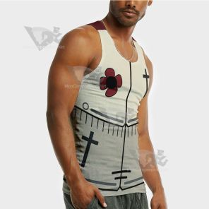 Cult Of The Lamb Baal White Sleeveless Compression Shirt