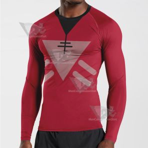 Cult Of The Lamb Red Triangle Long Sleeve Compression Shirt