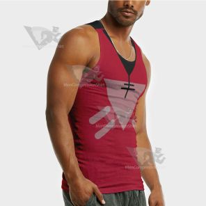 Cult Of The Lamb Red Triangle Sleeveless Compression Shirt