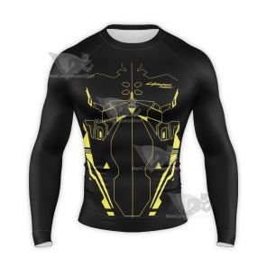 Cyberpunk Edge Runners Sandevistan Long Sleeve Compression Shirt