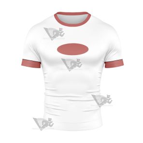 Danny Phantom White Cosplay Short Sleeve Compression Shirt