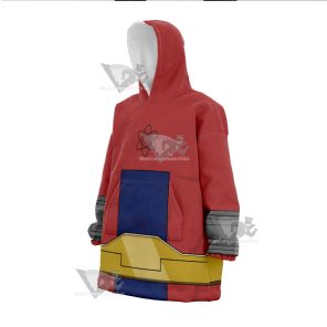 Dc Atom Smasher Red Cosplay Snug Oversized Blanket Hoodie