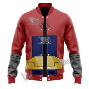 Dc Atom Smasher Red Cosplay Varsity Jacket