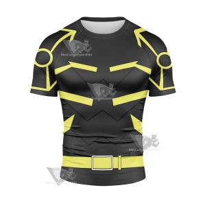 Dc Cassandra Cain Black Cosplay Short Sleeve Compression Shirt