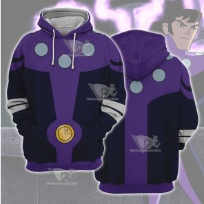 Dc Cosmic Boy Purple Cosplay Hoodie