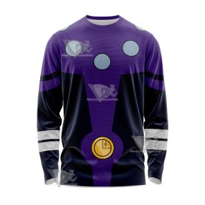 Dc Cosmic Boy Purple Cosplay Long Sleeve Shirt