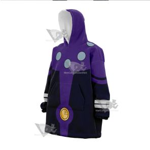 Dc Cosmic Boy Purple Cosplay Snug Oversized Blanket Hoodie