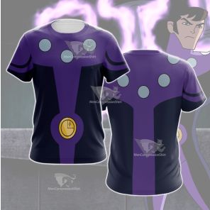 Dc Cosmic Boy Purple Cosplay T-Shirt