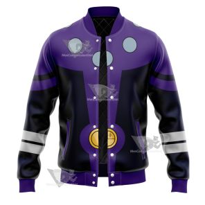 Dc Cosmic Boy Purple Cosplay Varsity Jacket