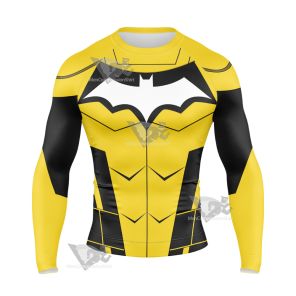 Dc Duke Thomas Yellwo Cosplay Long Sleeve Compression Shirt