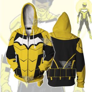 Dc Duke Thomas Yellwo Cosplay Zip Up Hoodie