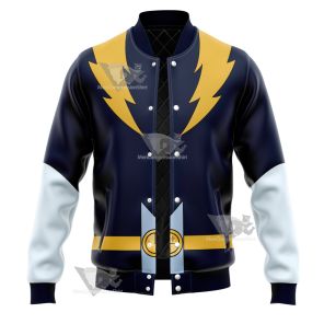 Dc Lightning Lad Yellow Cosplay Varsity Jacket