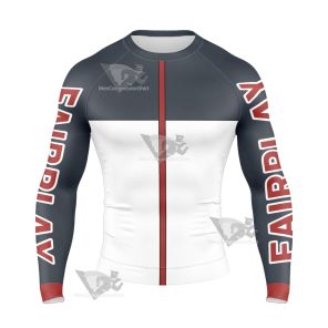 Dc Mr Terrific Grey Cosplay Long Sleeve Compression Shirt