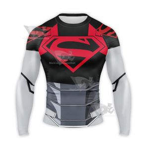 Dc New 52 The Super Family Steel Natasha Irons Long Sleeve Compression Shirt