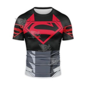 Dc New 52 The Super Family Steel Natasha Irons Short Sleeve Compression Shirt