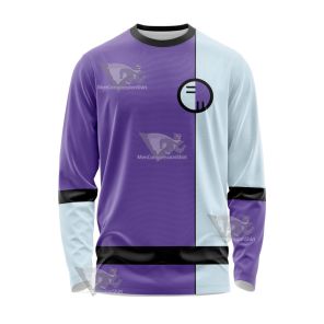 Dc The Elongated Man Purple Cosplay Long Sleeve Shirt